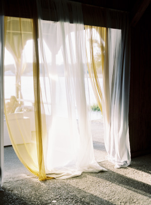 Sheer Curtains at Wedding