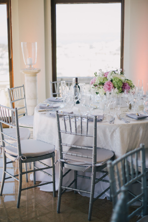 Silver and Pink Reception