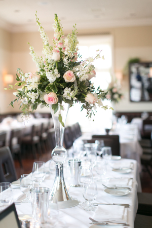 Tall Pink and Green Centerpiece