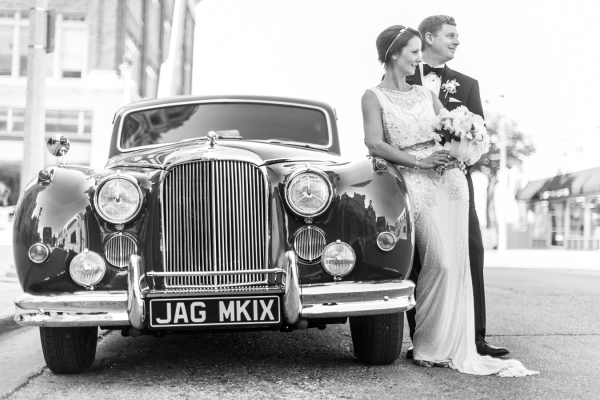 Vintage Car at Wedding