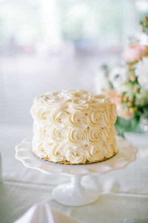 Wedding Cake with Icing Rosettes