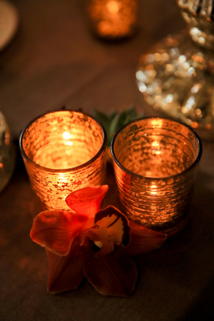 Amber Candle Holders