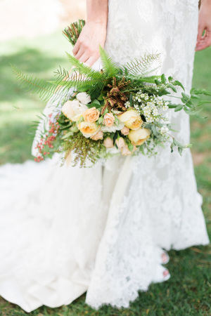 Bride with Yellow Bouquet