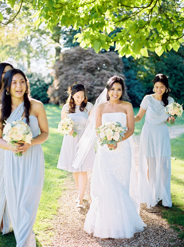 Bridesmaids in Pale Blue