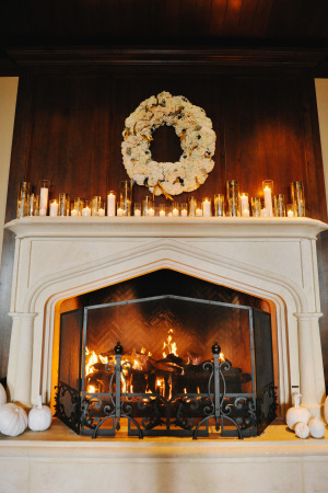 Candles on Mantel