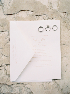 Classic Gold and Ivory Invitations