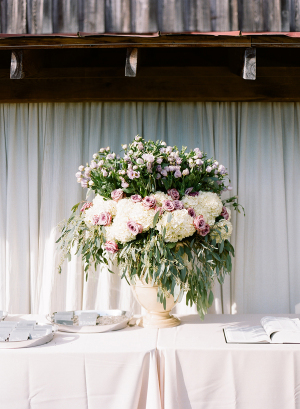 Hydrangea and Greenery Wedding Flowers