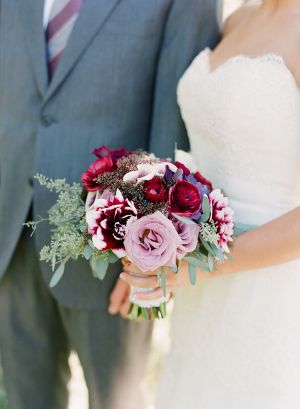 Purple and Burgundy Bouquet