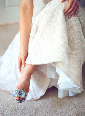 Toile Bridal Shoes