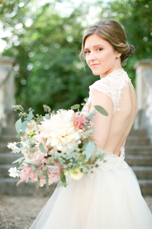 Bride in Pastel Bouquet by Bo Boutique Flowers