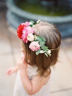 Flower Girl with Floral Tiara