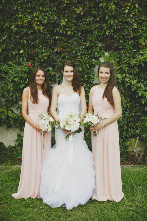Pale Pink Bridesmaids Dresses