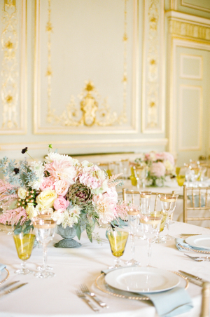 Pink and Mint Centerpiece
