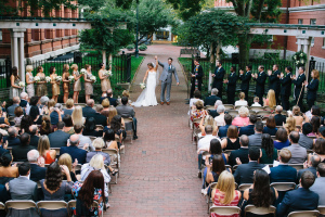 Wedding Ceremony in Museum Garden