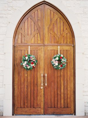 Wreaths on Church Doors