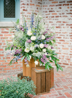 Blue and Purple Wedding Flowers