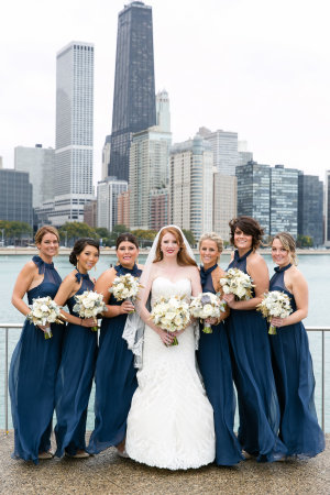 Bridesmaids in Navy
