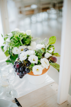 Centerpiece with Grapes