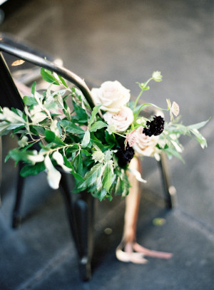 Chair Decor with Flowers and Ribbon