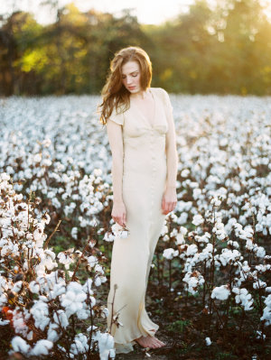 Cotton Field Bridal Portraits