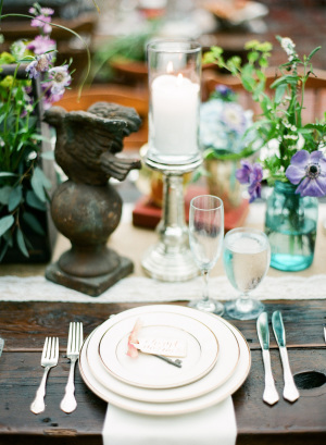 Eclectic Wedding Place Setting