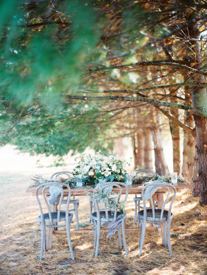 Elegant Rustic Outdoor Table