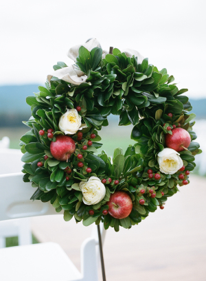 Fall Wreath with Apples