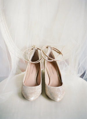 Gold Ballet Flats for Wedding