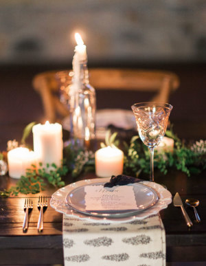 Green and Silver Holiday Tabletop