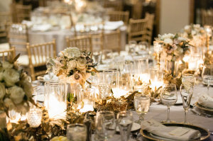 Greenery and Candle Centerpiece