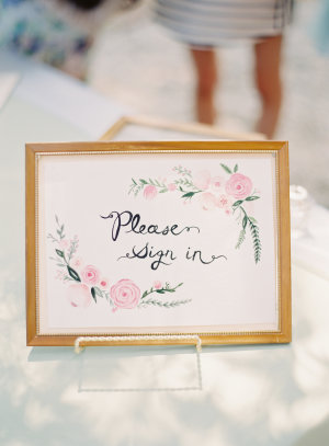 Hand Painted Wedding Sign