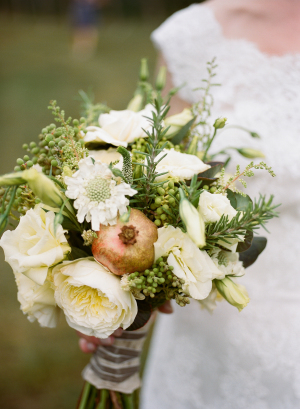 Ivory Bouquet with Pomegranate