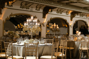Ivory and Gold Wedding Reception