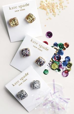 Kate Spade Boxed Glitter Stud Earrings