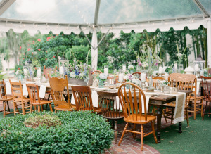Mismatched Wooden Wedding Chairs