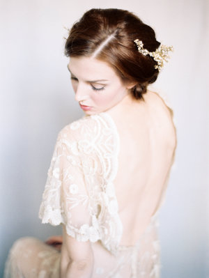 Open Back Bridal Dressing Gown
