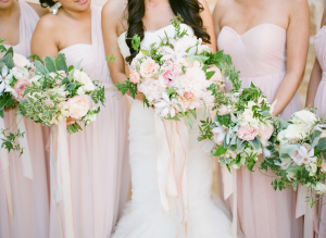 Pale Pink Bridesmaids