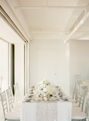 Silver and White Modern Wedding