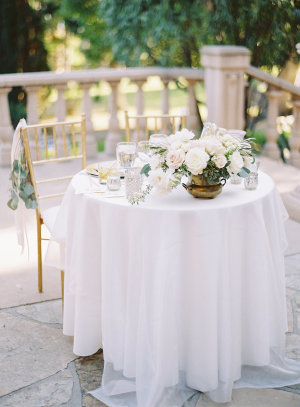 Sweetheart Table in Ivory