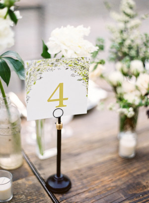 Table Numbers from Minted