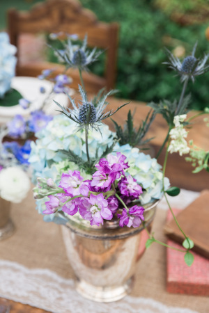 Wedding Flowers with Thistle
