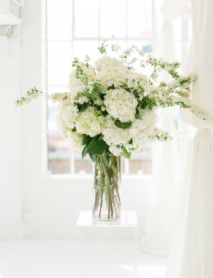 White Long Stemmed Floral Arrangements