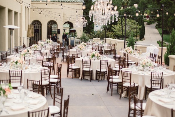 Blush and Brown Reception