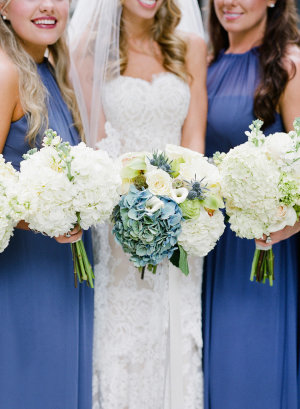 Bridesmaids in Cornflower Blue