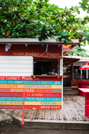 Colorful Cafe in Martinique