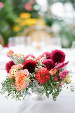 Coral and Fuchsia Wedding Flowers