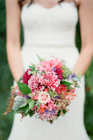 Fuchsia Wedding Bouquet