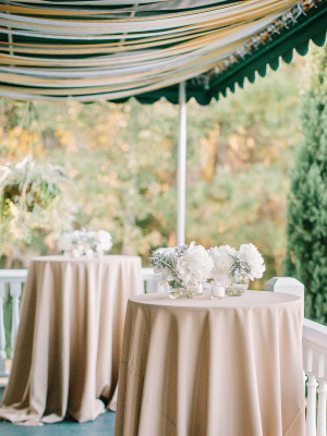 Ivory and Taupe Centerpieces