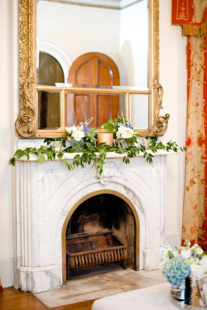 Mantle with Greenery