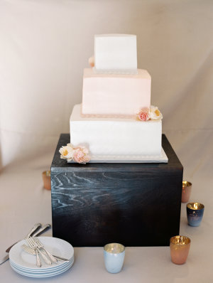 Modern Square Wedding Cake
